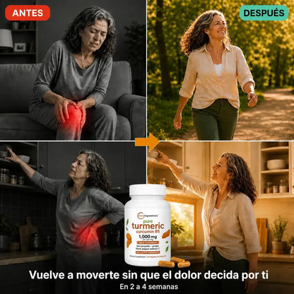 Cápsulas de Cúrcuma | Triple Acción Antiinflamatoria