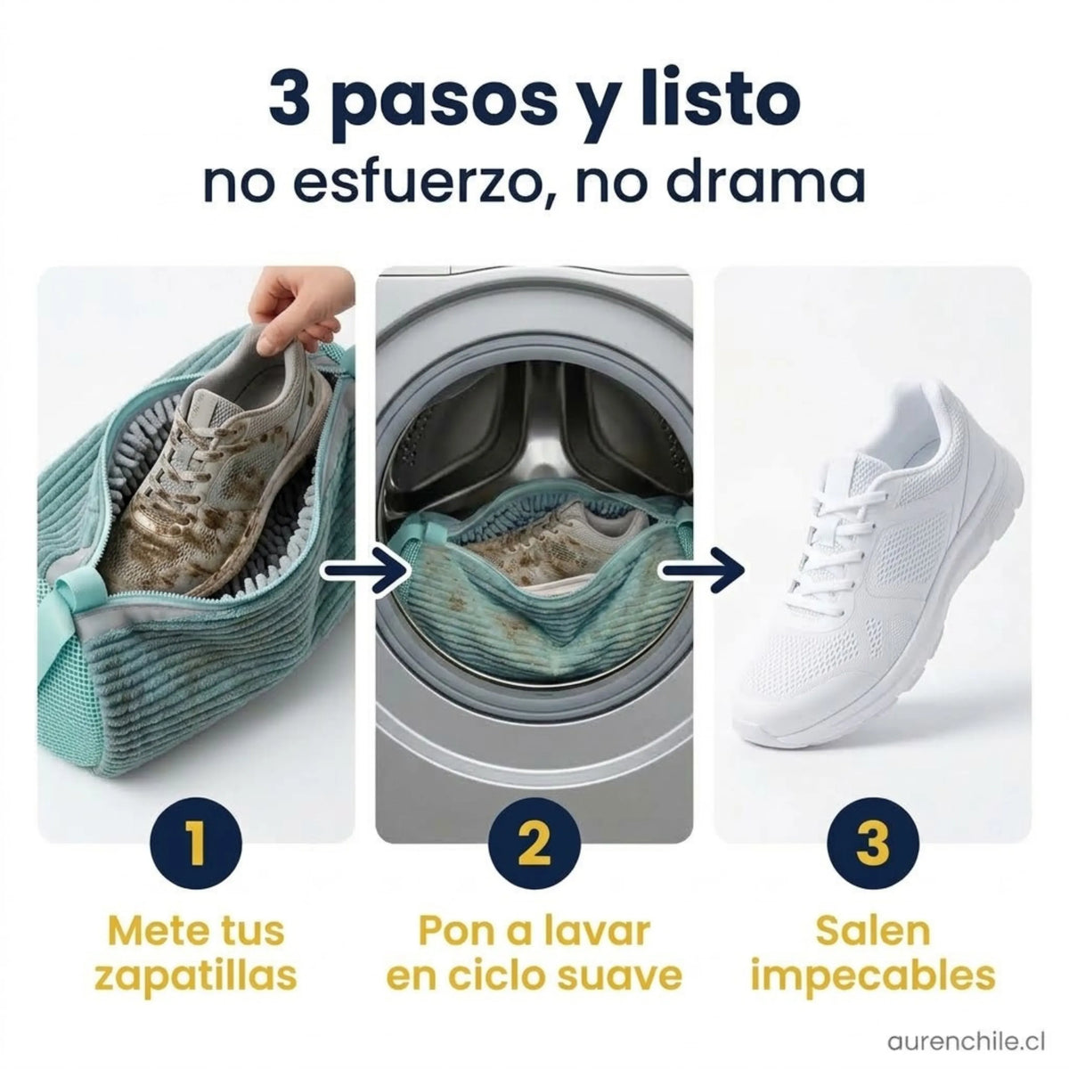 CleanStep™ bolsa profesional para lavar zapatillas
