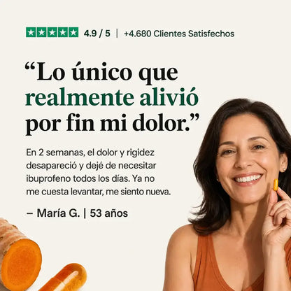 Cápsulas de Cúrcuma | Triple Acción Antiinflamatoria